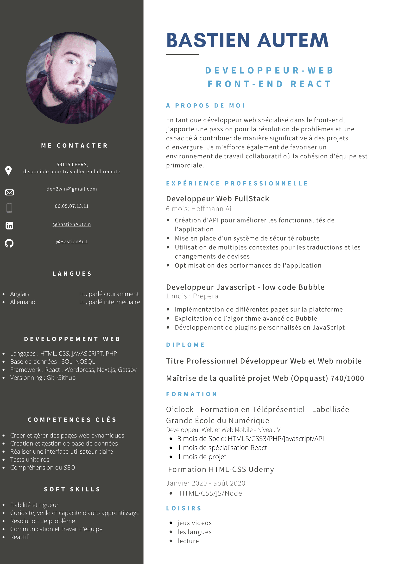 cv bastien